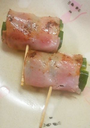 お弁当に☆きゅうりのベーコン巻き-レシピのメイン写真