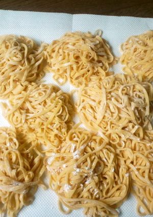 リベンジの挙句に勝ち取った生パスタ-レシピのメイン写真