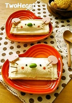 ホットサンドdeねずみちゃん-レシピのメイン写真