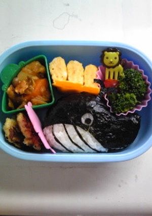 キャラ弁☆おにぎり１８・くじら-レシピのメイン写真