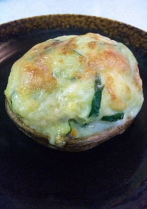 椎茸のポテサラ、チーズ焼き-レシピのメイン写真