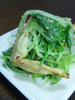 水菜のポン酢胡麻和え-レシピのメイン写真