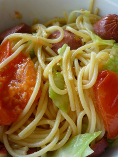 簡単☆早い☆トマトとソーセージのパスタ♪-レシピのメイン写真
