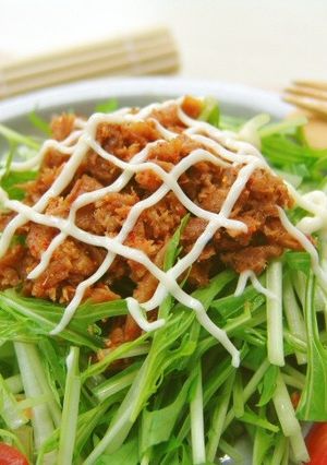 まぐろしぐれ煮のシャキシャキサラダ-レシピのメイン写真