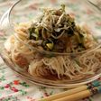 薬味とじゃこのトマトおろしソーメン