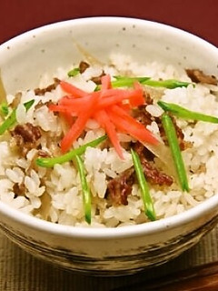 スッキリ美人に♪牛ごぼう飯!-レシピのメイン写真