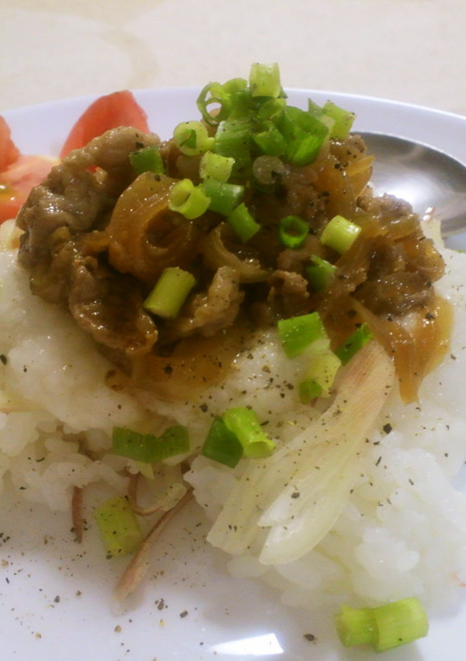 うまうま♪生姜焼きとろろごはん-レシピのメイン写真