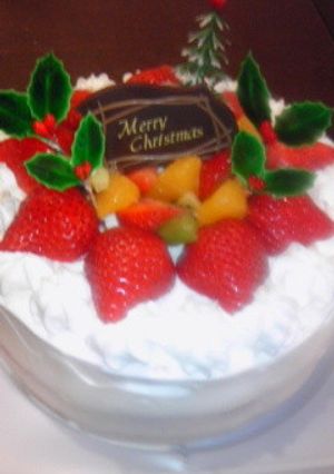ケーキに美味生クリーム-レシピのメイン写真