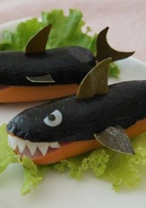ウインナーでサメ-レシピのメイン写真