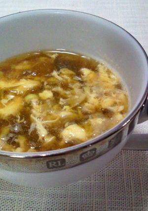 朝食・夜食にどうぞ！かきたまのりスープ-レシピのメイン写真