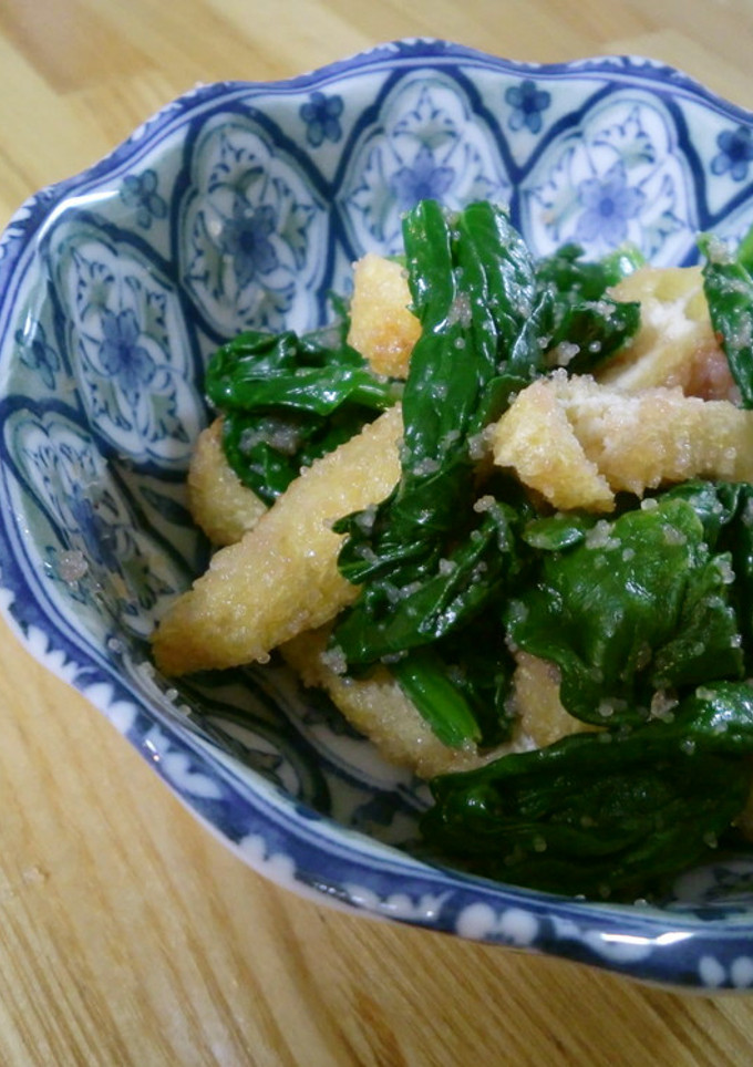 ほうれん草と油揚げのめんたい和え-レシピのメイン写真