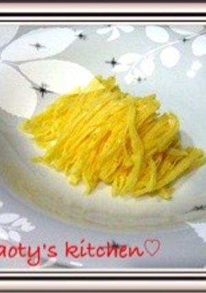 レンジで作る簡単キレイヘルシー錦糸卵-レシピのメイン写真