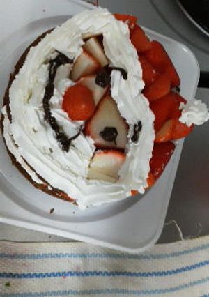 簡単サンタクロースケーキ-レシピのメイン写真