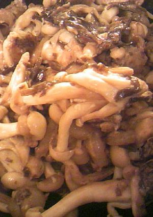 簡単：えびと昆布佃煮としめじのマヨ炒め-レシピのメイン写真