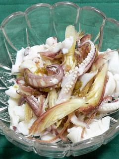イカ下足とミョウガの柚子胡椒ポン酢味-レシピのメイン写真