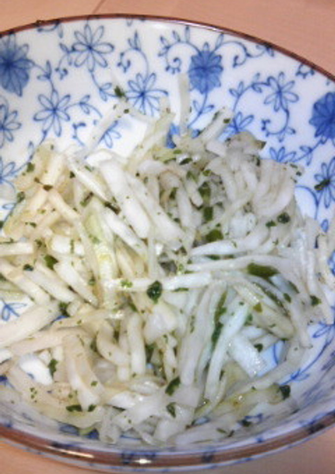 青菜混ぜご飯の素で大根の皮の漬け物-レシピのメイン写真