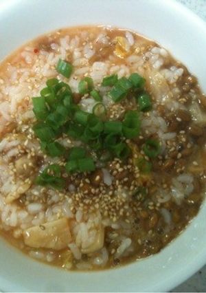 超簡単*ヘルシー*納豆キムチ雑炊-レシピのメイン写真