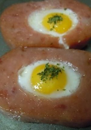 お魚ハンバーグの目玉焼き-レシピのメイン写真