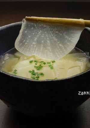ぺらりん大根の味噌汁-レシピのメイン写真