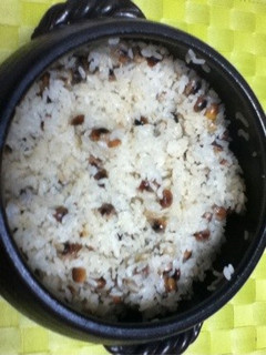 簡単大豆ご飯をみすず土鍋で15分-レシピのメイン写真