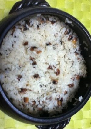 簡単大豆ご飯をみすず土鍋で15分-レシピのメイン写真