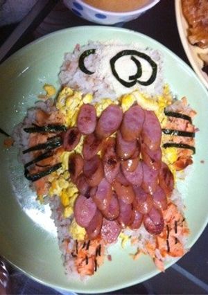 鯉のぼりチャーハンケーキ-レシピのメイン写真