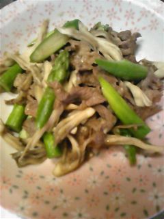 ☆簡単☆*牛肉アスパラ舞茸炒め*-レシピのメイン写真