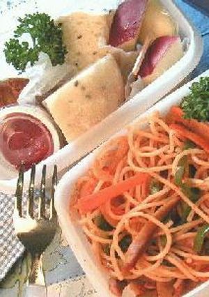 スパゲッティナポリタンのお弁当　●for女子高生-レシピのメイン写真