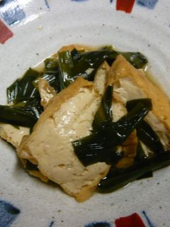 厚揚げとニラの炒め煮-レシピのメイン写真