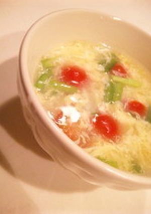 簡単で美味しい♪ニラ玉トマトスープ-レシピのメイン写真