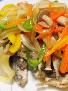 アジの唐揚げ野菜あんかけ-レシピのメイン写真