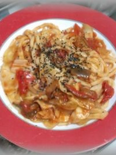 ナポリタン風焼きうどん-レシピのメイン写真