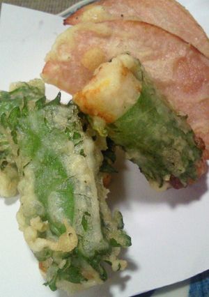 梅肉入りちくわの大葉巻てんぷら-レシピのメイン写真