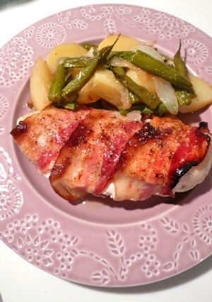 鶏ムネ肉のベーコン巻き☆しっとりやわらか-レシピのメイン写真