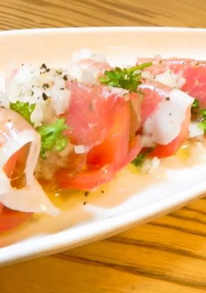 おもてなし♡冷たいトマトの生ハムマリネ-レシピのメイン写真
