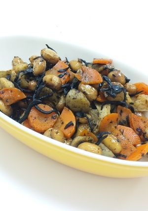 女性に優しい♪ひじきと大豆の煮物!!-レシピのメイン写真