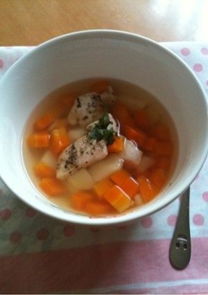 鶏塩スープ-レシピのメイン写真