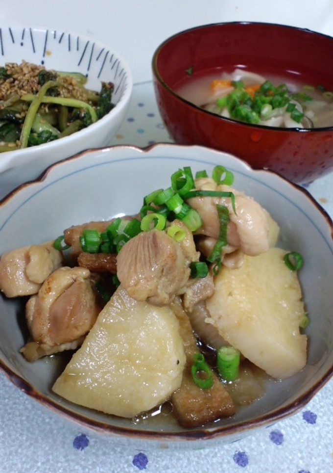 簡単！！鶏もも肉と長いもの煮物-レシピのメイン写真