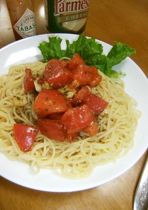 激うま☆トマトの冷製パスタ♡-レシピのメイン写真