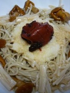 さっぱり梅とキノコおろしそば-レシピのメイン写真
