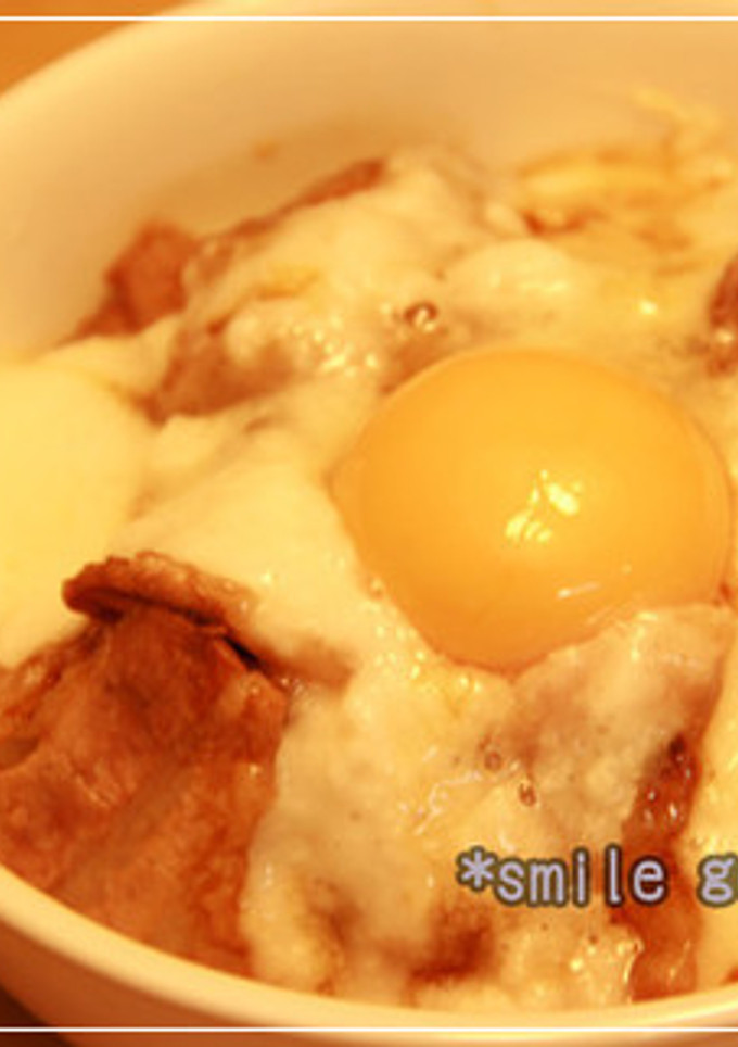 月見豚とろろ丼-レシピのメイン写真