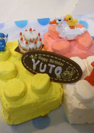お誕生日にレゴブロックケーキ-レシピのメイン写真