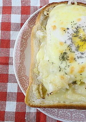 たまごとキャベツ❀チーズトースト-レシピのメイン写真