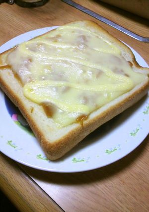 簡単!なめたけチーズマヨトースト-レシピのメイン写真