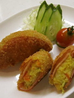 ポテトサラダ⇒カレーコロッケに変身!!-レシピのメイン写真