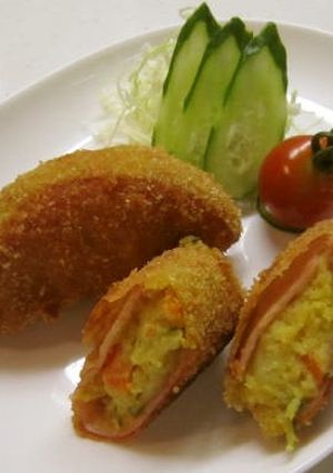 ポテトサラダ⇒カレーコロッケに変身!!-レシピのメイン写真
