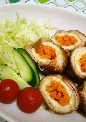 豚ロールの照り焼き～油揚げ～-レシピのメイン写真