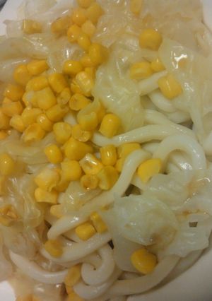 冷んやり!うどんのキャベツコーン-レシピのメイン写真