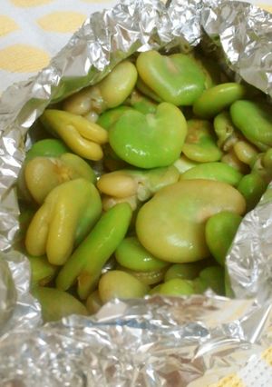 ☺そら豆のホイル焼き☺-レシピのメイン写真