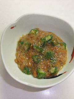 オクラと納豆のなめ茸和え-レシピのメイン写真